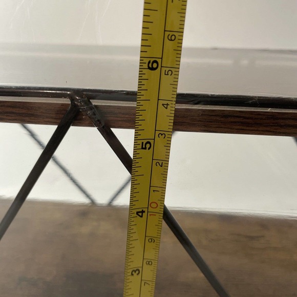 Floating Shelves Set Of 2 13” And 16” Long Pre-assembled Wood And Black Metal - Picture 9 of 9